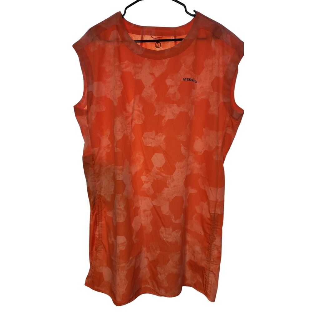 Merrell Hydro Hike‎ Dress Sz XL/2XL Goldfish Orange Performance Quick Dry UPF 50